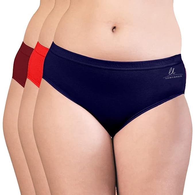 Image of Mid Rise Hipster Panties Pack of 3 | Panties for Women Combo Pack - PED1001
