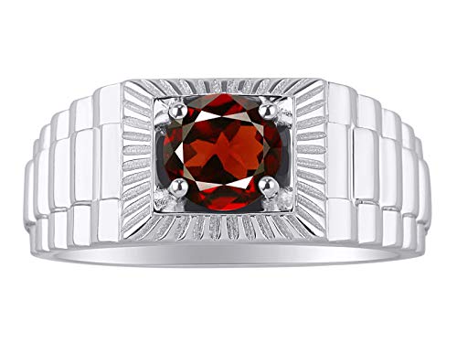 Bague grenat véritable pierre de naissance janvier pour femme moderne