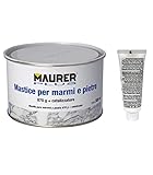 Ideal para reparar mármol dañado (encimeras, suelos, peldaños, esculturas, mesas, etc), rellenado de agujeros de taladrado, unión de piezas rotas