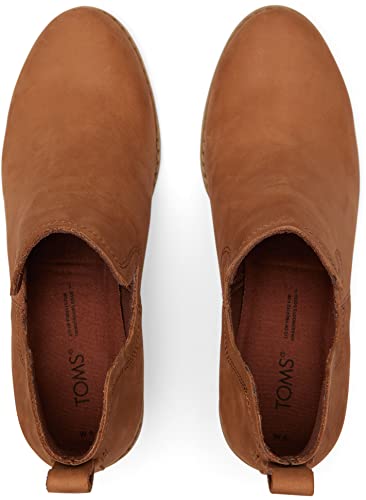Toms Kallie Tan Oiled Leather Nubuck 7.5 B (M) #TOP1