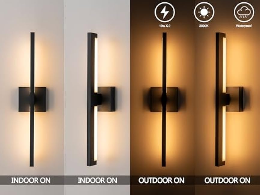 Modern 22 inch Led Wall Sconce 10W 3000K