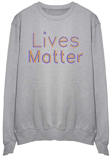 Sweatshirt Lives Matter Pullover Large avec Coupe Oversize et Maille Douce