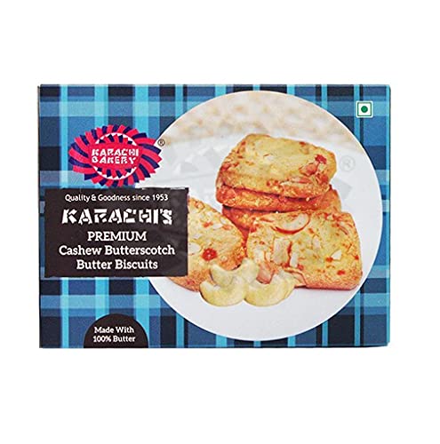 Karachi Bakery Cashew Butterscotch butter Biscuits, 300 g