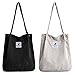 YLXQJIN Umhängetasche Damen Groß Handtasche Damen 2pcs Cord Tasche Damen Schultertasche Shopper Damen für Büro Schule Einkauf Reise