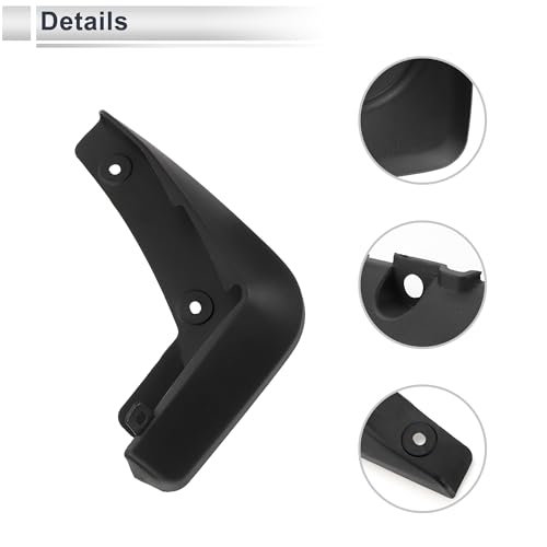 Image of X AUTOHAUX 1set Front and Rear Mud Flaps Splash Guards Mud Guards for Mazda Axela(Saloon) 2020-2023 W /Mount Accessories