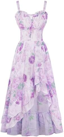 Scarlet Darkness Corset Dress for Women, High Low Milkmaid Dress ...