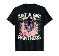 Do you love Panther and want to wear a Panther outfit? if yes, get this floral Panther graphic for women girls kids. This design feature a big bold Panther and the phrase "Just A Girl Who Loves Panther" This Floral Aesthetic Panther design is a great...