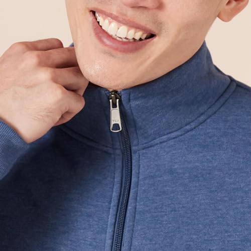 Amazon Essentials Men's Fleece Zip Up Mock Neck Sweatshirt, Midweight, Regular Fit - Image 6