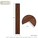 MIRUO SPC Vinyl Plank Flooring 9 Pieces Easy DIY Luxury Vinyl Flooring Tiles Wood Look Water Proof Surface Rigid Core Dark Brown 48 * 7 * 0.2 inch