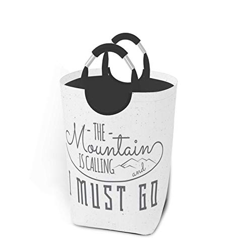 Wäschesack,Adventure Nature Walk Mountains Drucken,Großer faltbarer Wäschekorb,zusammenklappbarer Wäschekorb,zusammenklappbarer