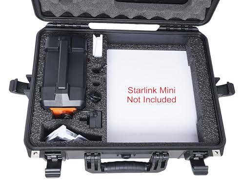 Starlink Mini Solar Rechargeable Battery Powered Mobile Internet Kit Case, 4.5+ Hrs Runtime, Portable WiFi for Camping, Emergencies, etc. Includes Battery, Solar Panel, & Case. Starlink Not Included
