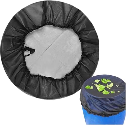 PBDEIOEOE Couvercle en Filet pour tonneau de Pluie, Filet de Collecte 60/90/100 cm for Protection de réservoir, Fournitures de Jardin, 1 pièce(100cm)
