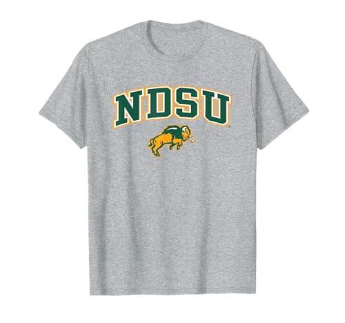 North Dakota State Bison Arch Over Heather Gray T-Shirt