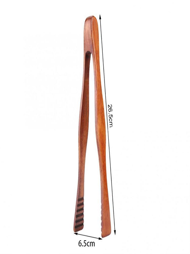 Pinza para tostadora de madera reutilizable, pinzas de cocina para pan tostado, bufé