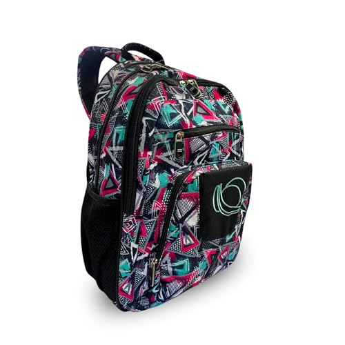 Balboa Mochila de Costas Juvenil Geométrica AMZ- 119 Colorida, Estilo Urbano, Bolso oculto