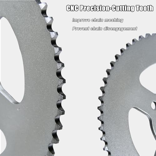 Image of JNDO Mini Bike Sprocket 60 Tooth Sprocket 420 Chain 40mm Bore for Coleman Mini Bike, Baja Warrior, TrailMaster, Predator 212cc 196cc Powersports Go Kart Parts
