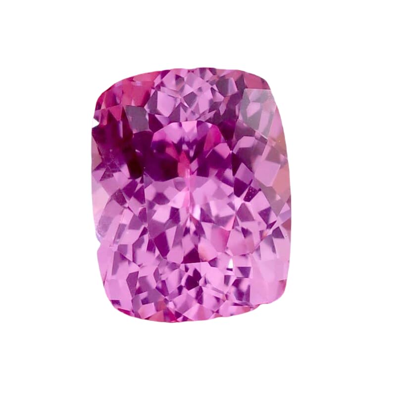 Saphir rose de prestige 12x14 mm, gemme d'exception pour bague
