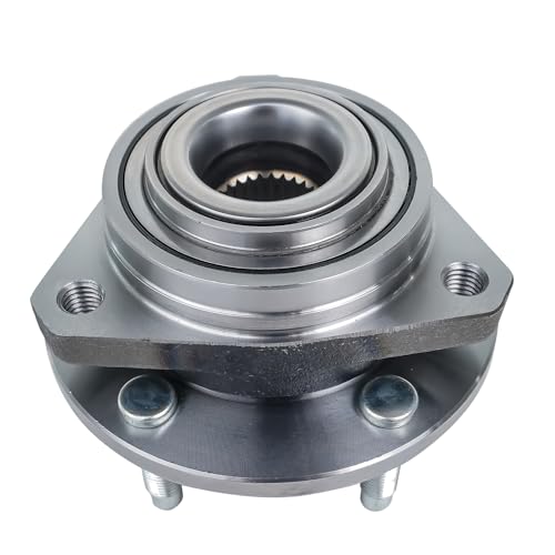 Image of Detroit Axle - Front 2pc Wheel Bearing Hubs for 04-07 Chevrolet Malibu Pontiac G6 2004 2005 2006 2007, 2 Wheel Bearing and Hubs Assembly Set Replacement