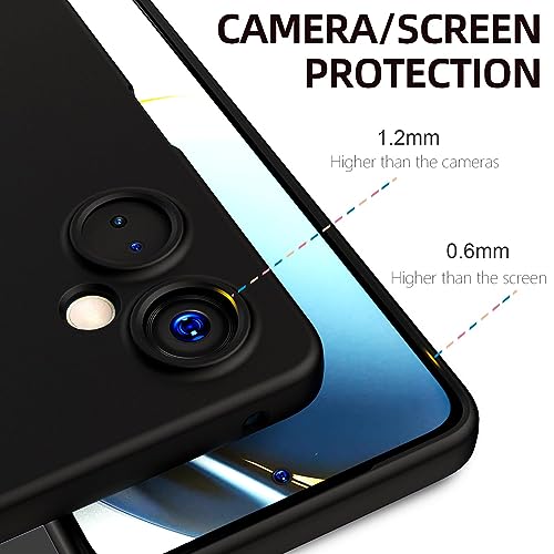 Image of JANAK RAJ Silicone Back Case Cover Compatible with OnePlus Nord CE 3 Lite / 1+ CE3 Lite /Oppo K11x 5G| Slim Liquid Silicone Soft Gel Rubber | Camera Protection -Black