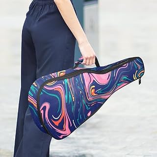 JRHEJTHH Durable Ukulele Bag Water Resistent Ukulele Case with Adjustable Shoulders for 21 23 24 inch Thick Padding Colorful Pattern - Les Beatles, Paul McCartney, John Lennon, RIngo Starr, George Harrison JRHEJTHH Durable Ukulele Bag Water Resistent Ukulele Case with Adjustable Shoulders for 21 23 24 inch Thick Padding Colorful Pattern – Image 6