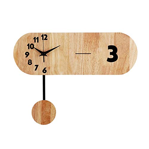 Uhr Klassische traditionelle Wand Home Fashion Art Wand Kreative Silent Wooden Digital Round Wohnzimmer Modern Minimalist Style Modern Art Style