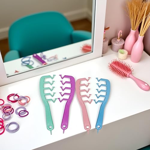 Peine de dientes anchos en Z para cabello rizado miniatura 2
