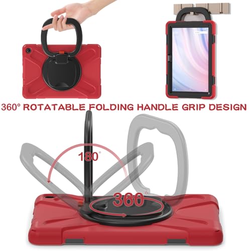Accessoire Fire HD 10 coque de protection rotative rouge 13e génération 2023