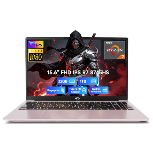Image of NIMO 15.6 inch AI-Ready Light Gaming Laptop, AMD Ryzen 7 8745HS Radeon 780M Graphics, 32GB DDR5 1TB PCIe 4.0 SSD, FHD, USB4, 100W USB-C PD for Creative Projects, College Creators & AI Work, 2-Yr Warranty