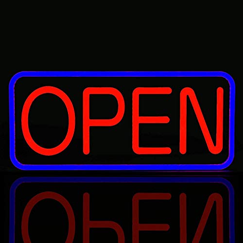 Montex LED Open Sign Super Bright 20"/21"/24", Business Store Front Signs with 2 Flashing Mode, for Shops, Restaurants, Cafes, Bars and Clubs (21.3" with 2 Flashing Modes)