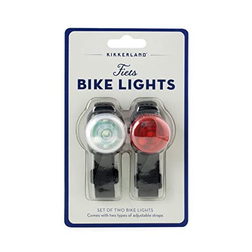 Luces LED para bicicleta Kikkerland en trayectos nocturnos de ida al trabajo