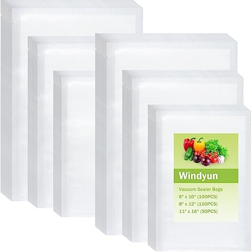 HiCOZY Vacuum Sealer Bags 100 Count 8”x12” for Food Storage