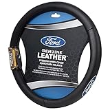 Plasticolor 006743R01 Ford Genuine Leather Steering Wheel Cover