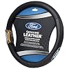 Plasticolor 006743R01 Ford Genuine Leather Steering Wheel Cover