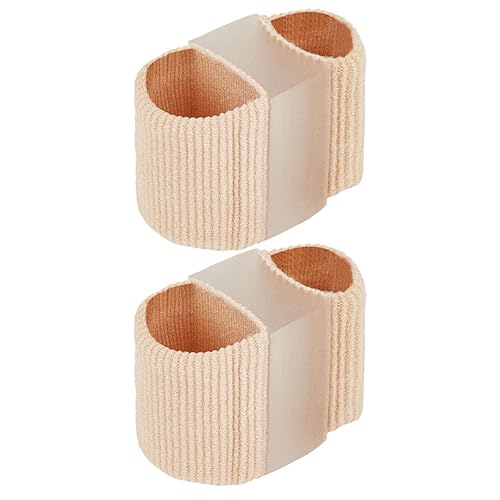 CLISPEED 2Pcs Breathable Toe Separator for Foot Care Soft Gel Toe Straightener for Bunion Relief Comfortable and Durable for Men and Women
