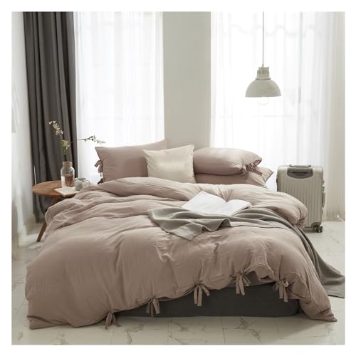 Ensemble de literie double queen size avec housse de couette design bandage chic