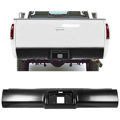 HECASA Black Steel Bumper Roll Pan for Chevy Silverado Cover