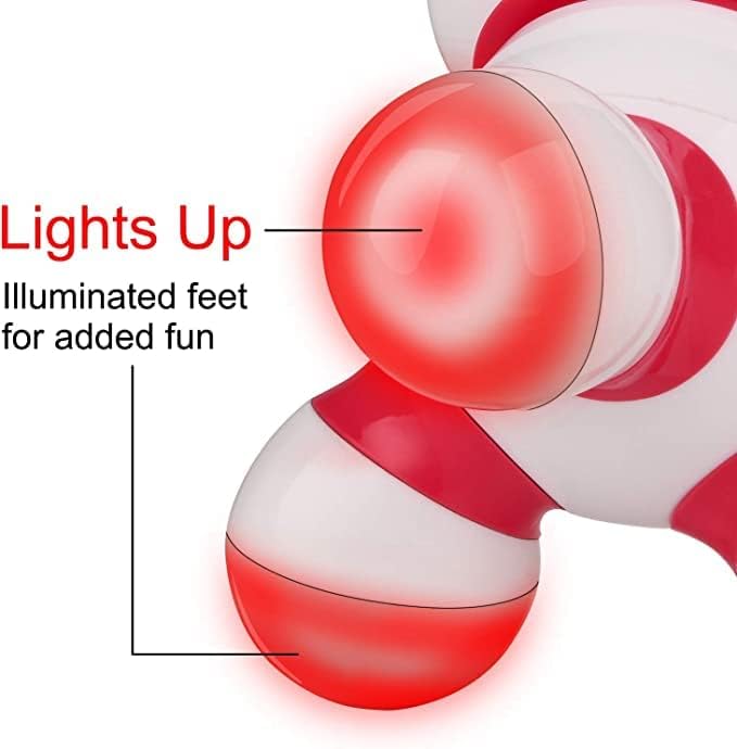 Mini Handheld Massager, Portable Vibrating Body Massager with LED Light for Hand Head Neck Back Legs Arms Pain Release, Battery Operated to Use at Home, Office, Travel,As Gifts