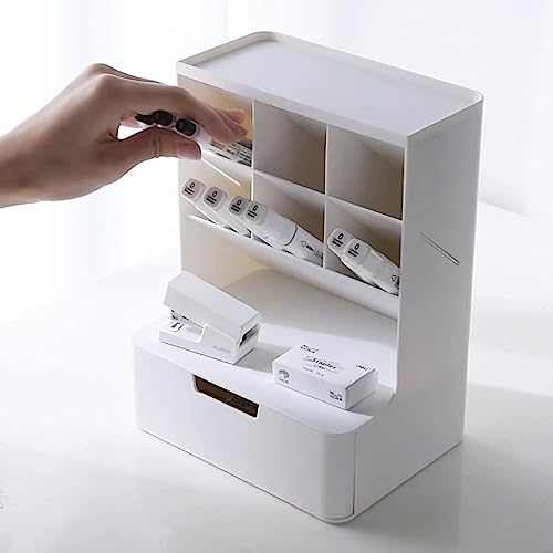 Rangement maquillage pour vanité et coiffeuse avec porte-stylo intégré
