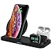 Produktbild Wonsidary Fast Wireless Charger, 3 in 1 Kabelloses Ladestation für Apple Watch 5/4/3/2, Airpods Pro/2/1, iPhone 11/11 Pro/11 Pro Max/XR/XS/Xs Max/X/8 Plus/8, Tragbar