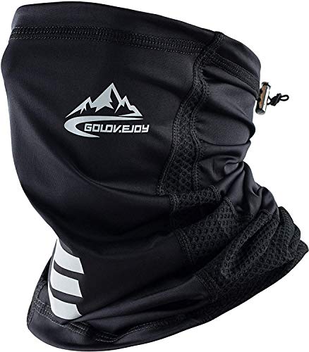 Yarrashop Cagoule multifonction pour homme et femme Protection complète Réutilisable Serre-tête Écharpe Bandeau Tour de cou Bandeau élastique Lavable Refroidissement Soie pour extérieur Cyclisme Moto