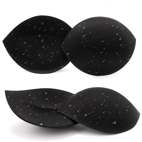 Nimiah Bathing Suit Inserts Push-up Waterproof 2 Pairs Swimsuit Bra Cups Add 1 Cup Size Instantly Comfy Lightweight Breast Enhancer for Bikini Tops