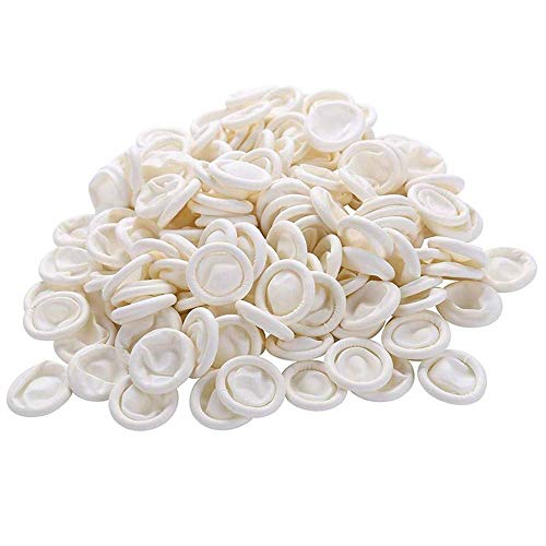 Xinqueen Disposable Latex Rubber Anti-Static Protective Fingertip Sleeves Cover Finger Cots 200 Pcs