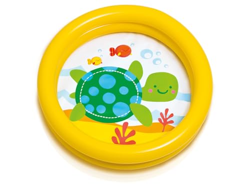 Intex 59409NP - Aufblasbarer Baby-Pool mit Tiermotivdruck, 1 Stück, Vinyl, Mehrfarbig, 61x15 cm