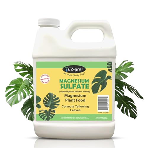 EZ-GRO Epsom Salt for Gardening, 32 oz (Quart) - Professional Grade Epsom Salt with Magnesium Sulfate for Plants