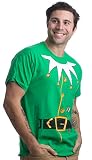 Santa's Elf Costume - Jumbo Print Novelty Christmas Holiday Humor Unisex T-Shirt-Adult,L Green
