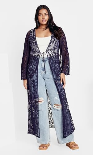 Image of City Chic Women's Plus Size Pretty Thing Duster