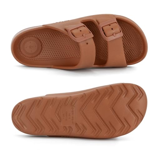 Image of totes Women's Everywear Lightweight Waterproof Adjustable Double Buckle Slide Sandal