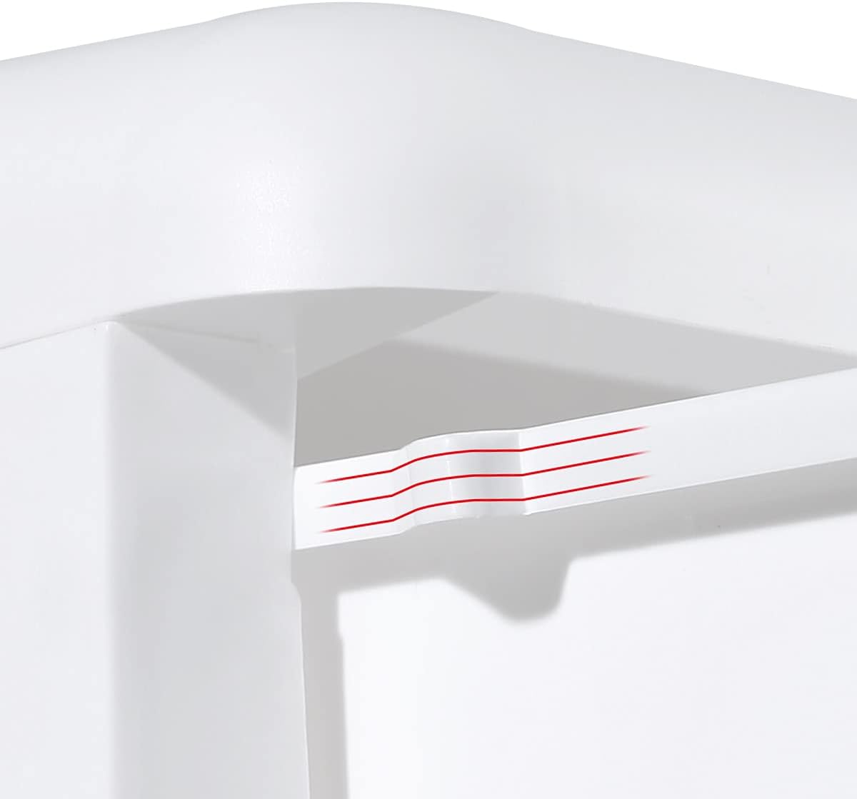Promo 40% OFF Nafenai Plastic Storage Dressers,5 Drawers Dressers Chests of Drawer,Bedroom Furniture,Dresser for Playrooms,Kitchen Storage,Living Room,Bathroom Drawer,13.8in Width Storage,White