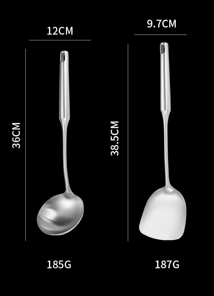 Silverware Set, 2/8/12/16/20/24-Piece 304 Stainless Steel Kitchen Spatulas and Spoons – Hollow Handle Cooking Utensils, One-Piece Household Set(Gold,8 Piece set for 4)