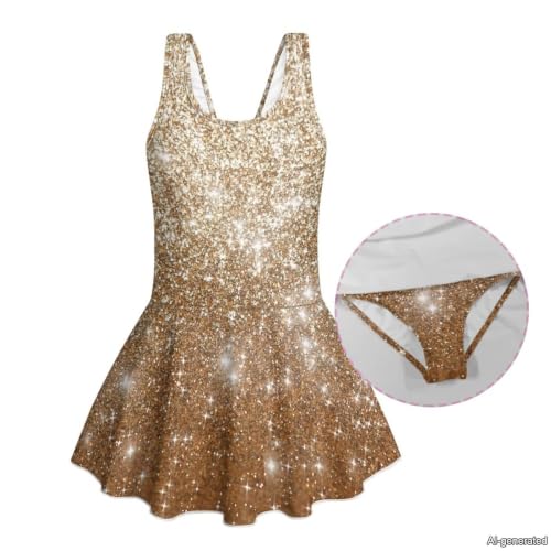 Image of KEIAHUAN Gymnastics Leotards for Girls Sleeveless Bodysuit Dance Leotards Performance Costume